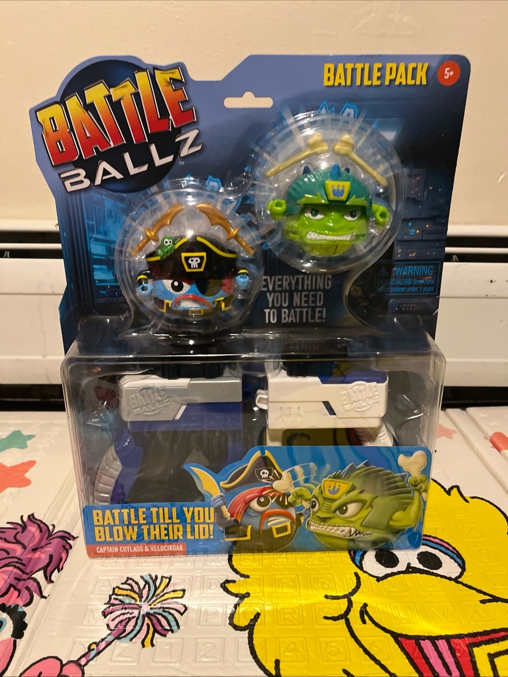 Battle Ballz Battle Pack Velociroar & Captain Cutlass Toy Set New Sealed NIB